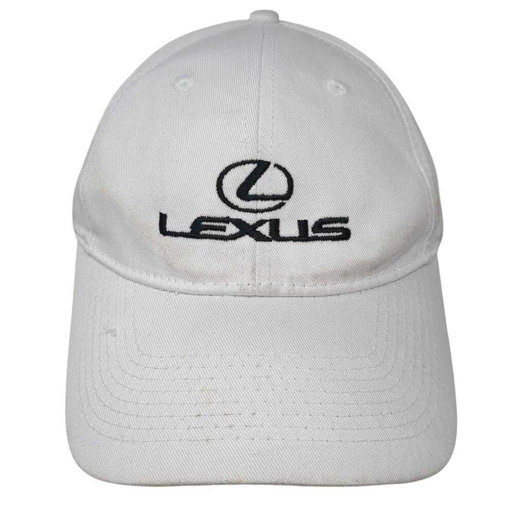 Lexus Strapback Hat White One Size Embroidered Adjustable Outdoor